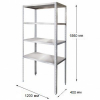Стеллаж 1200х400х1850 СТР-1200/400-Ц Стеллаж 1200х400х1850 СТР-1200/400-Ц