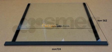 Стекло 692532166 для ALFA Smeg Стекло 692532166 для ALFA Smeg
