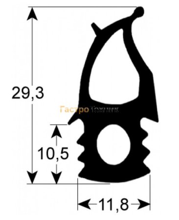 Уплотнение двери печи 660х1460мм Electrolux