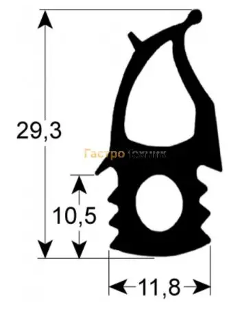 Уплотнение двери печи 660х1460мм Electrolux