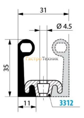 Уплотнитель Fermod 8511